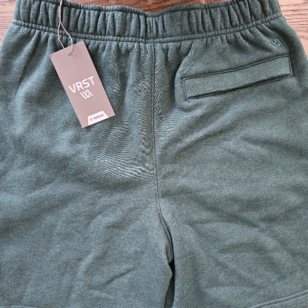 Mens Shorts VRST 8" Fleece Short Mineral Teal Heather New with Tag - Picture 6 of 15